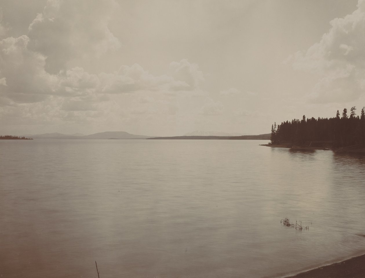 Yellowstone-tó, 1880-as évek. alkotó: F. Jay Haynes