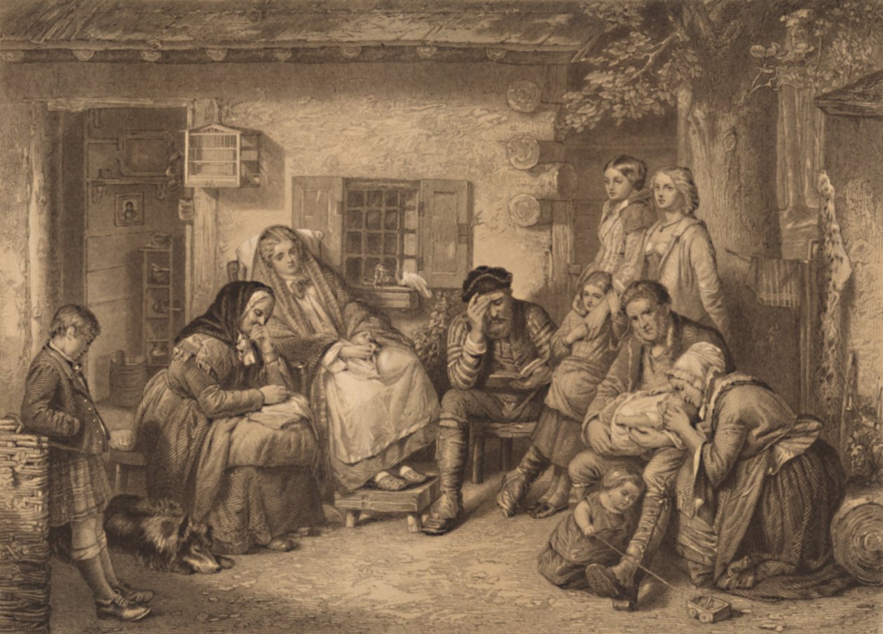 „Vasárnap a kanadai hátsó erdőkben”, 1886 alkotó: F Lefrancq