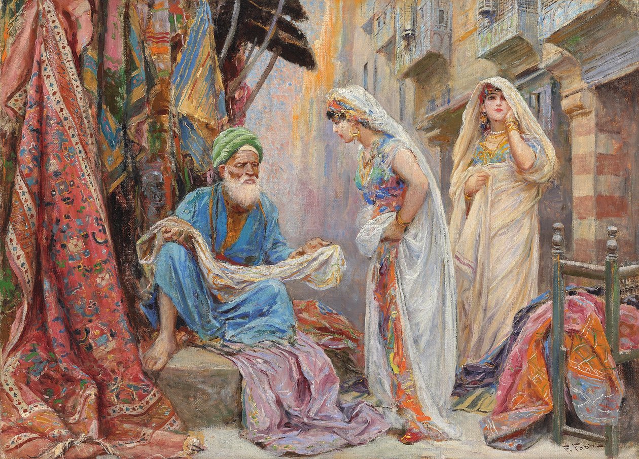 A selyem kiválasztása (olaj, vászon) alkotó: Fabio Fabbi