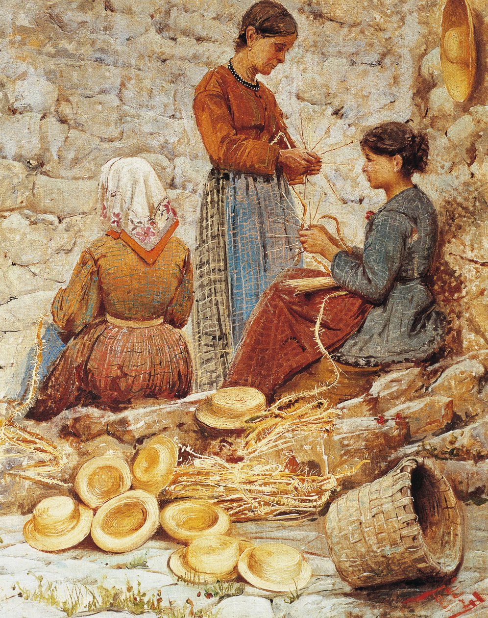 Toszkán szalmafonat (Trecciaiole) alkotó: Fabio Fabbi