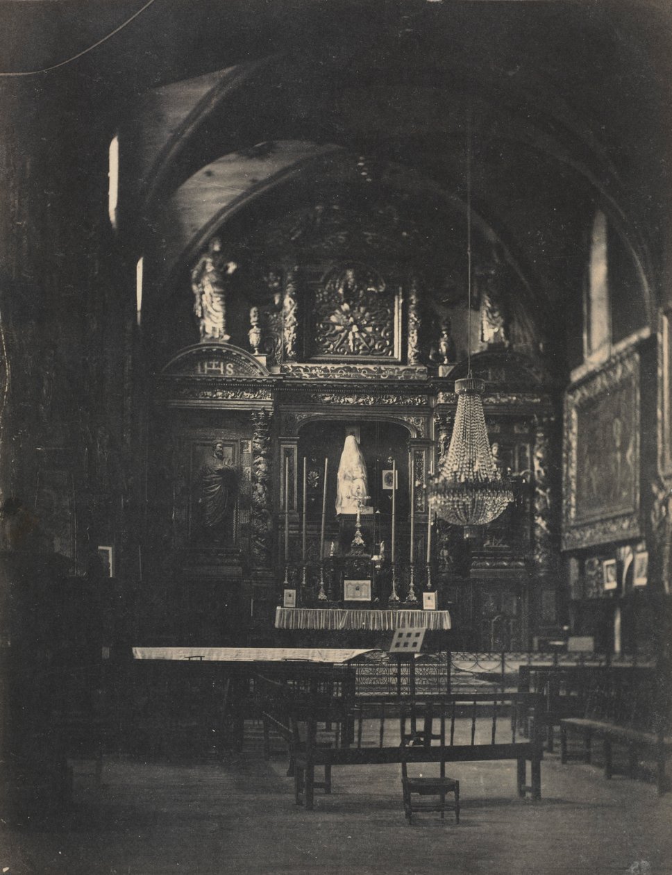 Templombelső, c. 1855. alkotó: Farnham Maxwell Lyte