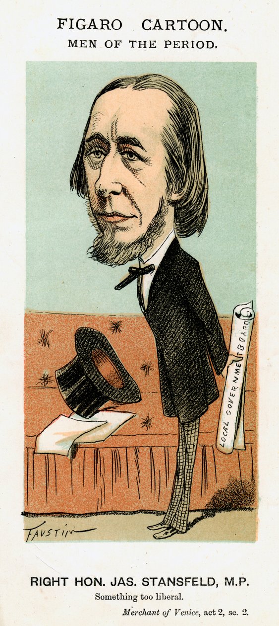James Stansfeld brit politikus, 1871-1874. alkotó: Faustin