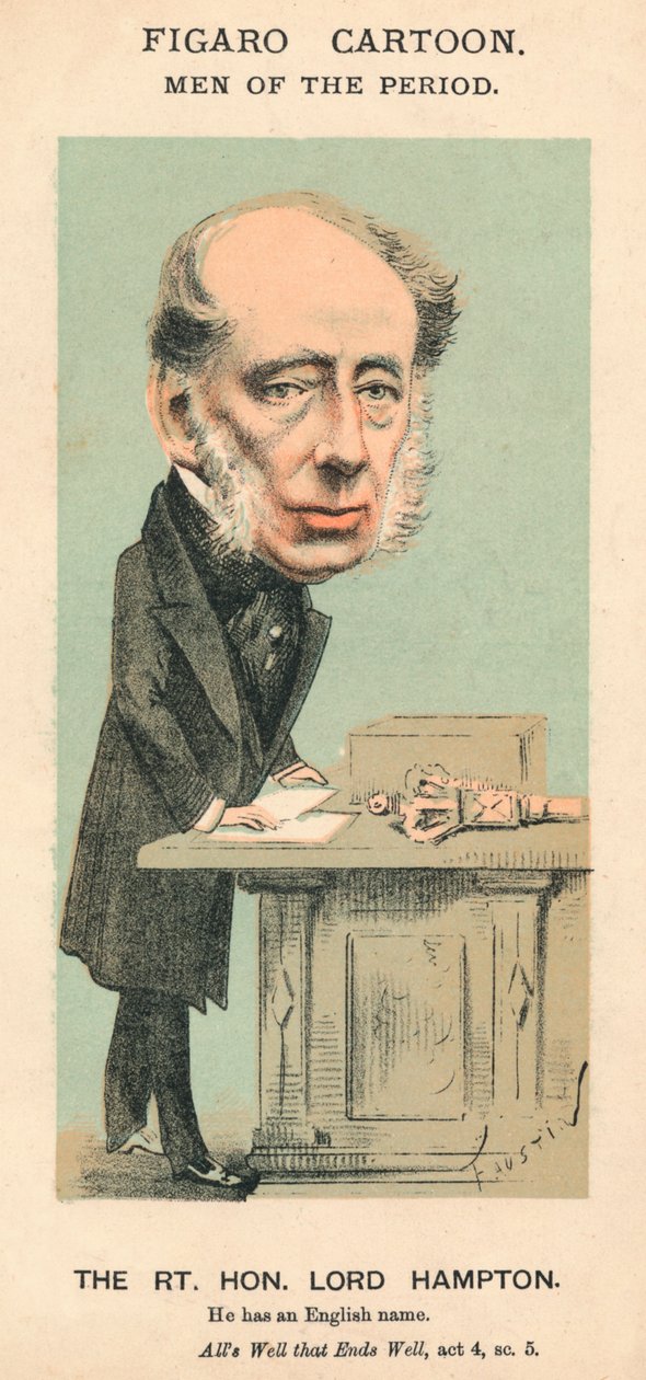 Az Rt. Hon. Lord Hampton, 1870 alkotó: Faustin