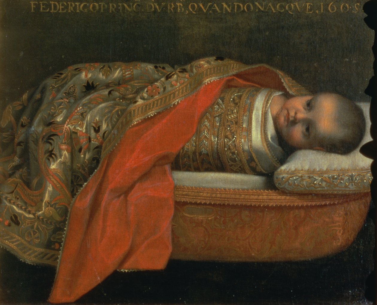 Az újszülött Federigo di Urbino portréja, 1605 alkotó: Federico Barocci