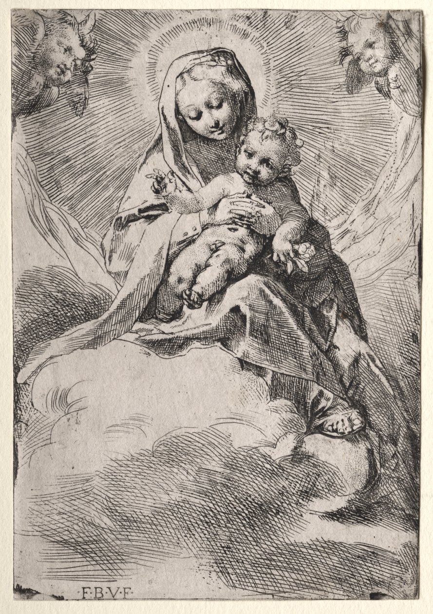 Madonna a felhőkben alkotó: Federico Barocci