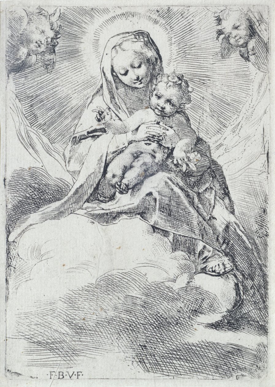Madonna a felhőkben alkotó: Federico Barocci