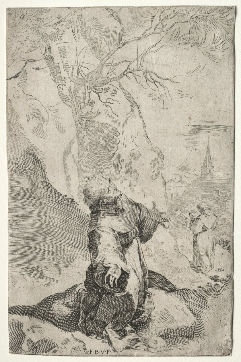 Szent Ferenc a Stigmák fogadása. alkotó: Federico Barocci