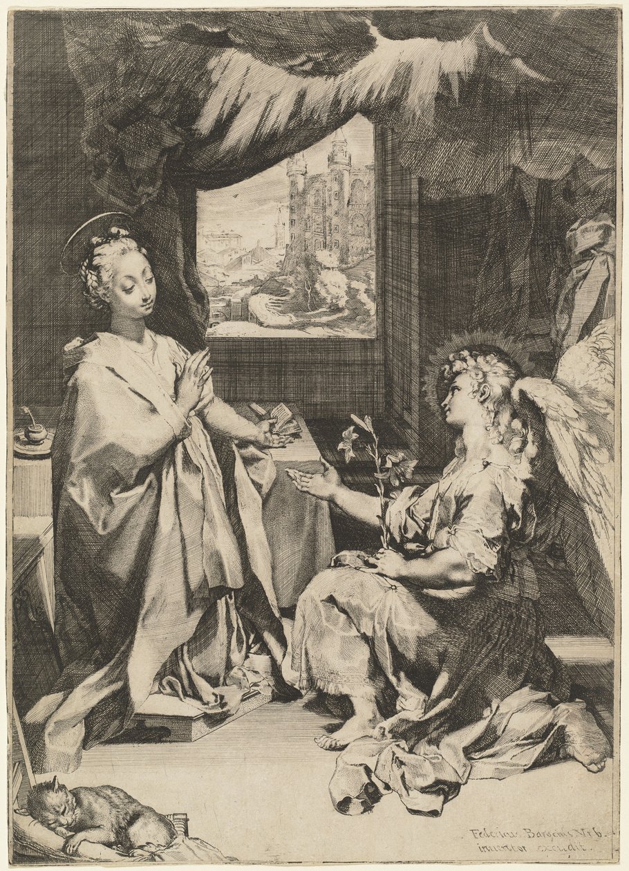Az Angyali üdvözlet alkotó: Federico Barocci