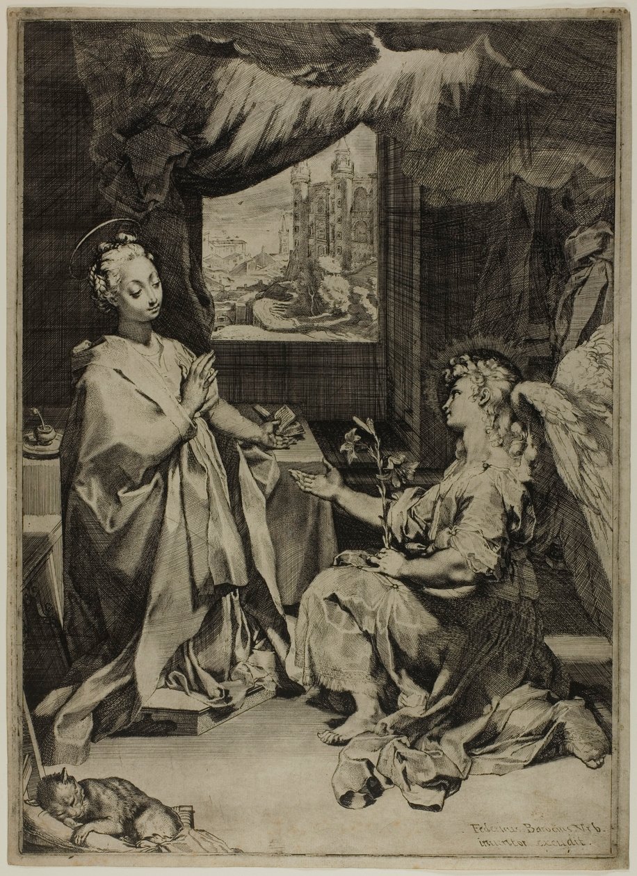 Az Angyali üdvözlet alkotó: Federico Barocci
