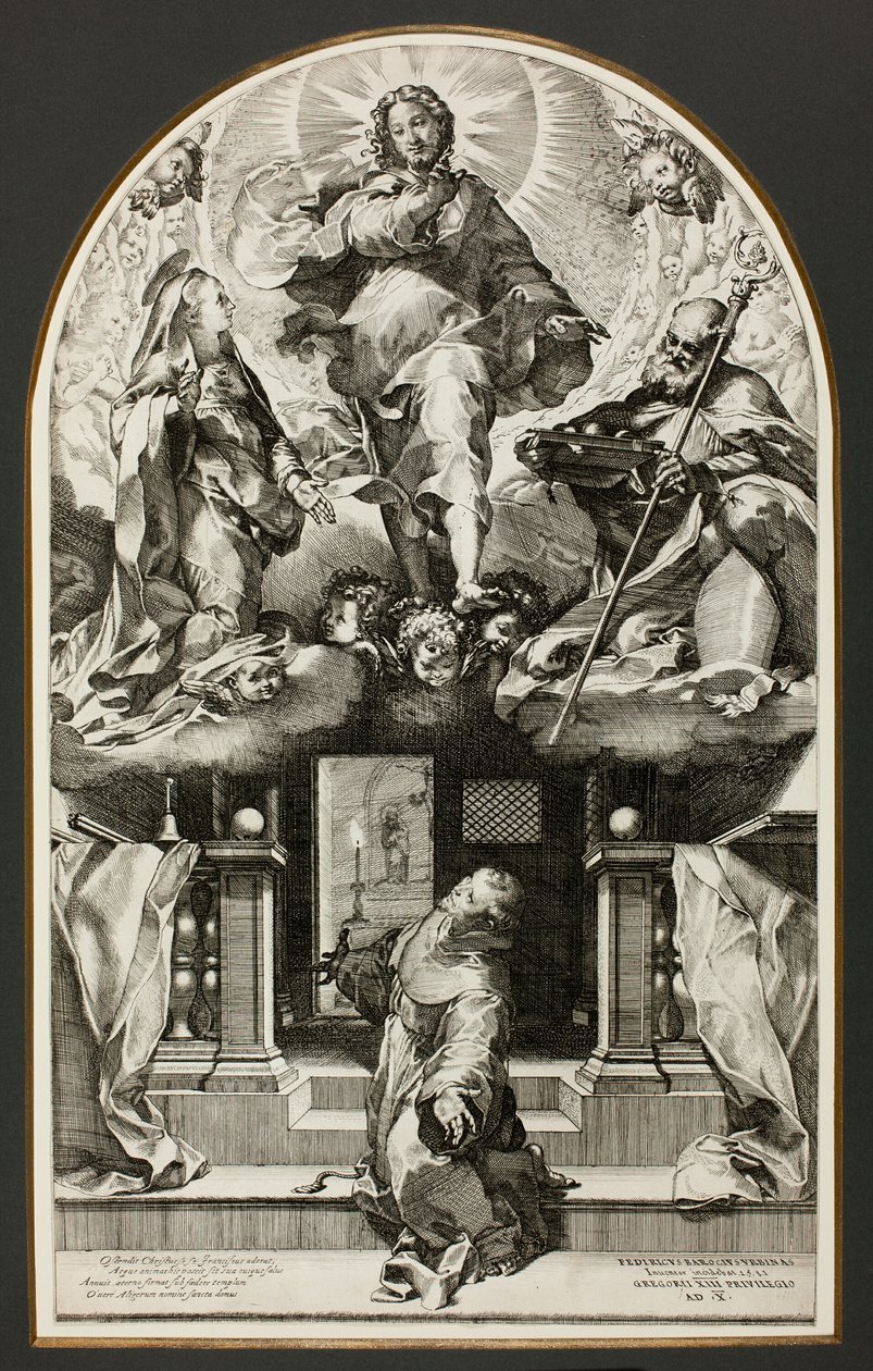 Szent Ferenc látomása alkotó: Federico Barocci