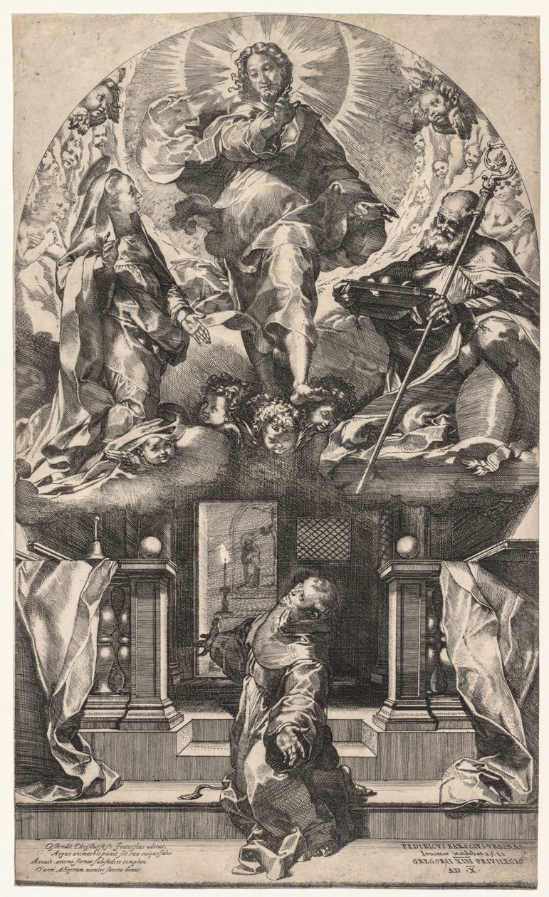 Szent Ferenc látomása, 1581. alkotó: Federico Barocci