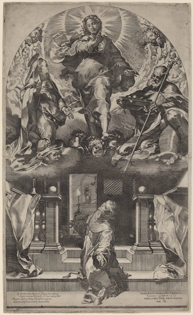Szent Ferenc látomása, 1581. alkotó: Federico Barocci