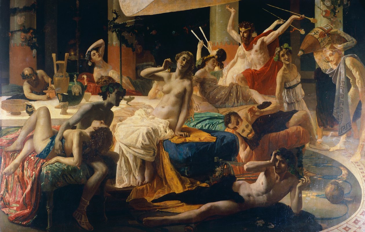 Messalina orgiái alkotó: Federico Faruffini