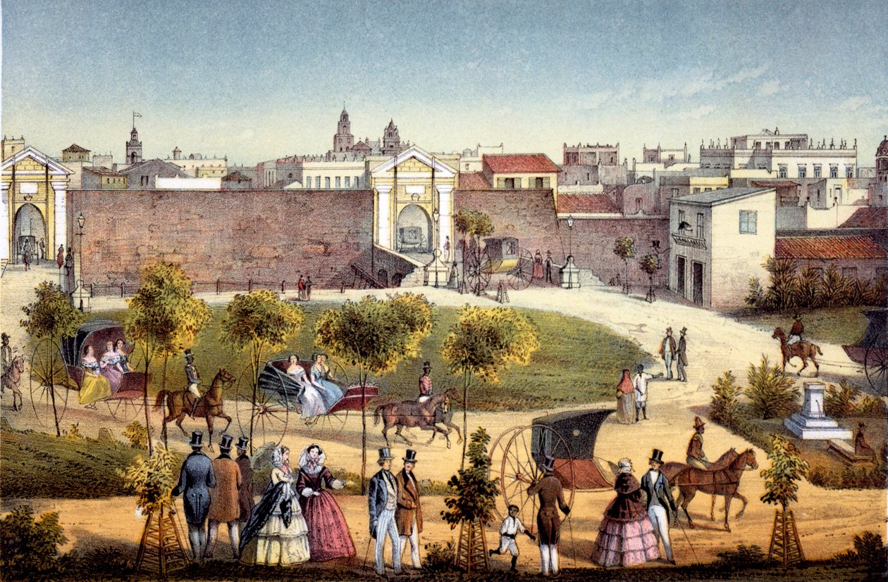 Monseratte kapui, Havanna, Kuba, 1840 alkotó: Federico Mialhe