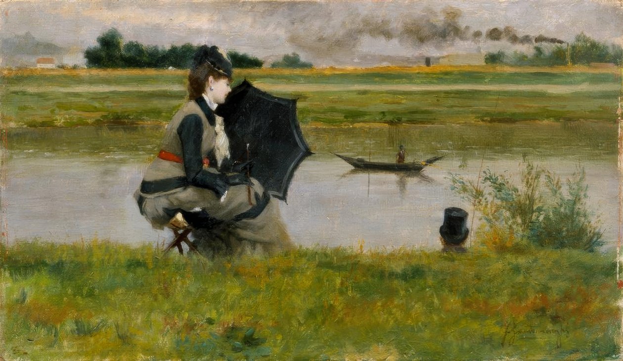 A Szajnán alkotó: Federico Zandomeneghi