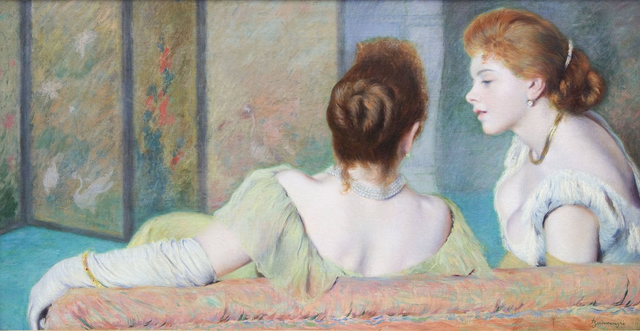 A kanapén, kb. 1886-1890. alkotó: Federigo Zandomeneghi