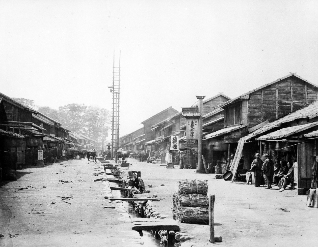Atsugi, Japán, 1867 körül alkotó: Felice Beato