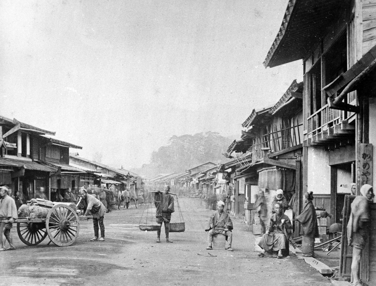 Odowara városa, 1860 körül alkotó: Felice Beato