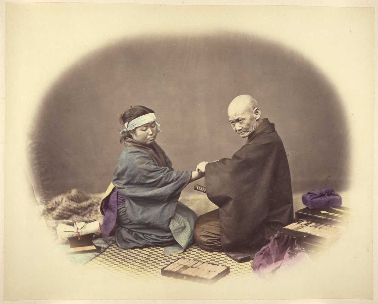 Japán orvos és beteg alkotó: Felice Beato
