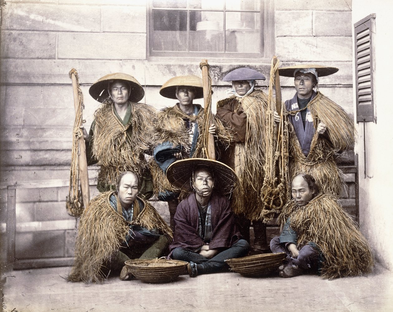 Japán Yakonin ünnepi ruhában, 1868 körül alkotó: Felice Beato