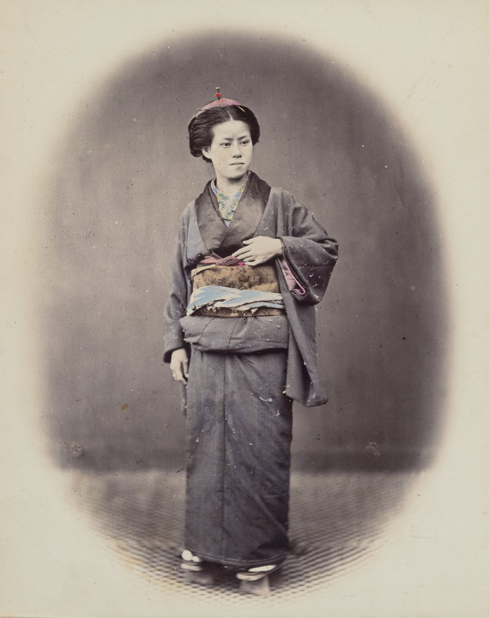 Női portré, 1868. alkotó: Felice Beato