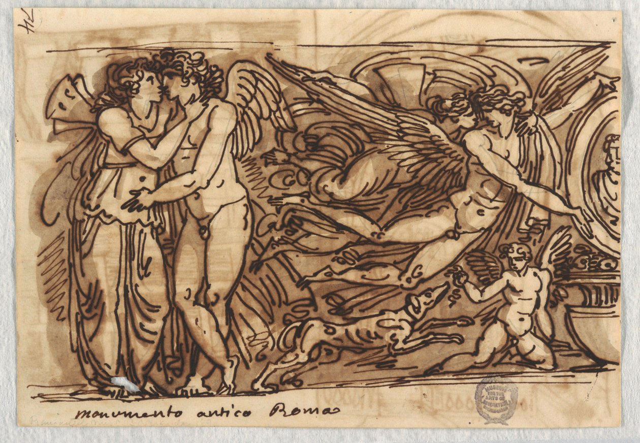 Frieze a pszichével és a szerelemmel alkotó: Felice Giani