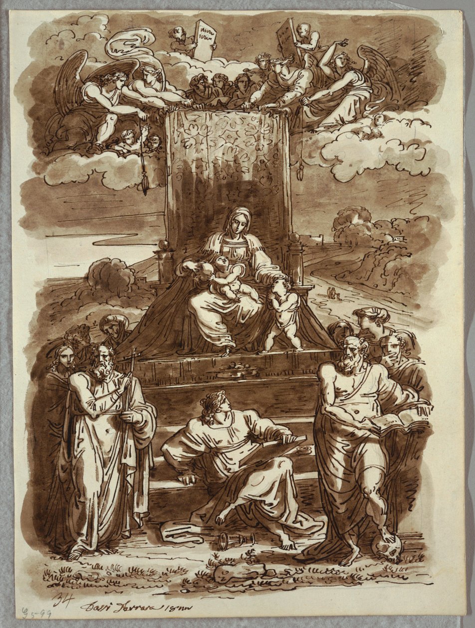 Madonna trónolt alkotó: Felice Giani