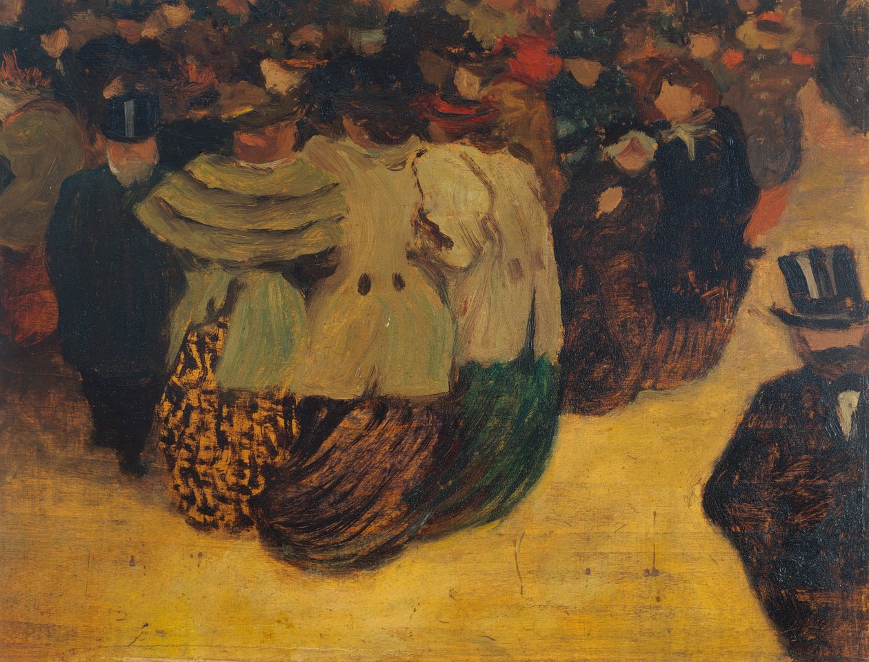 A tömeg (La Foule) 1894 alkotó: Felix Edouard Vallotton