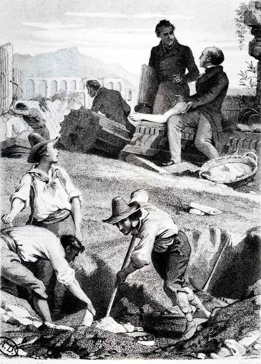 Az ásatások Torre Vergatánál, Chateaubriand "Memoires d