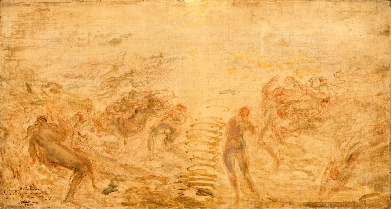 Sellők a víz alatt, 1874 alkotó: Félix Ziem