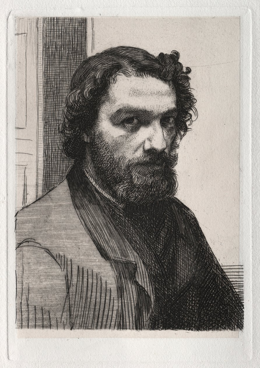 Alphonse Legros, 1861, nyomtatva 1875. alkotó: Felix Bracquemond