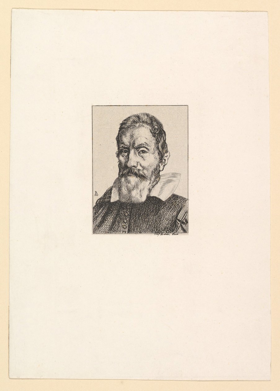 Galilei, 1862. alkotó: Felix Bracquemond