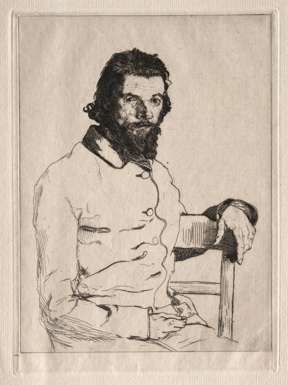 Meryon portréja, ülve. alkotó: Felix Bracquemond