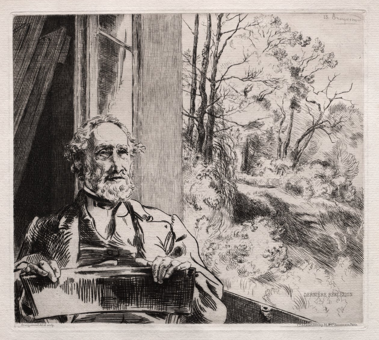 Meyer Heine portréja alkotó: Felix Bracquemond
