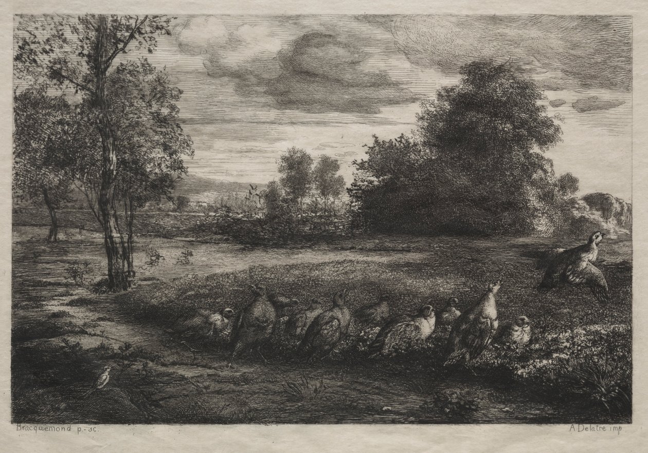 A rendre hívás, 1859. alkotó: Felix Bracquemond