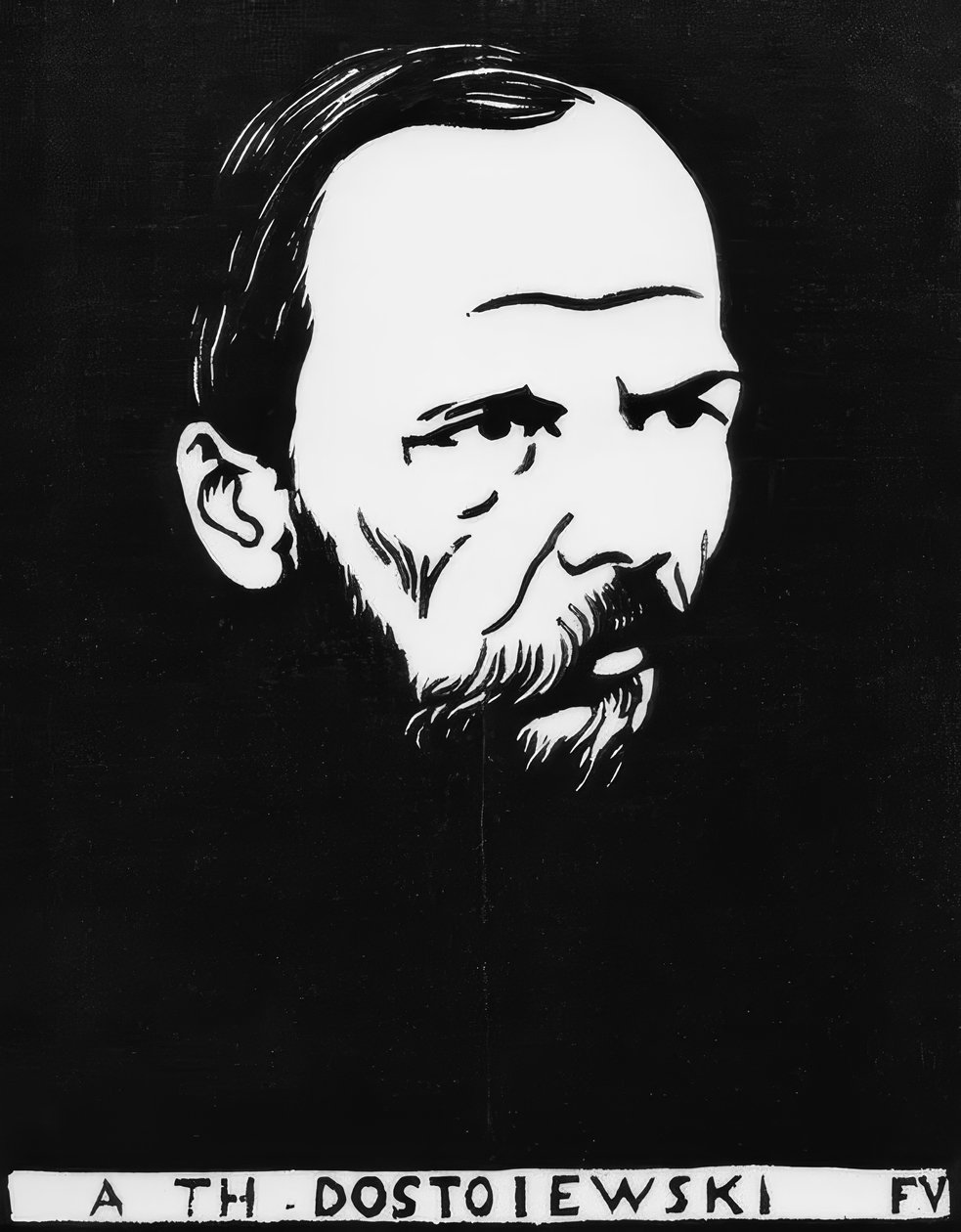 A Th. Dosztojevszkij alkotó: Felix Edouard Vallotton
