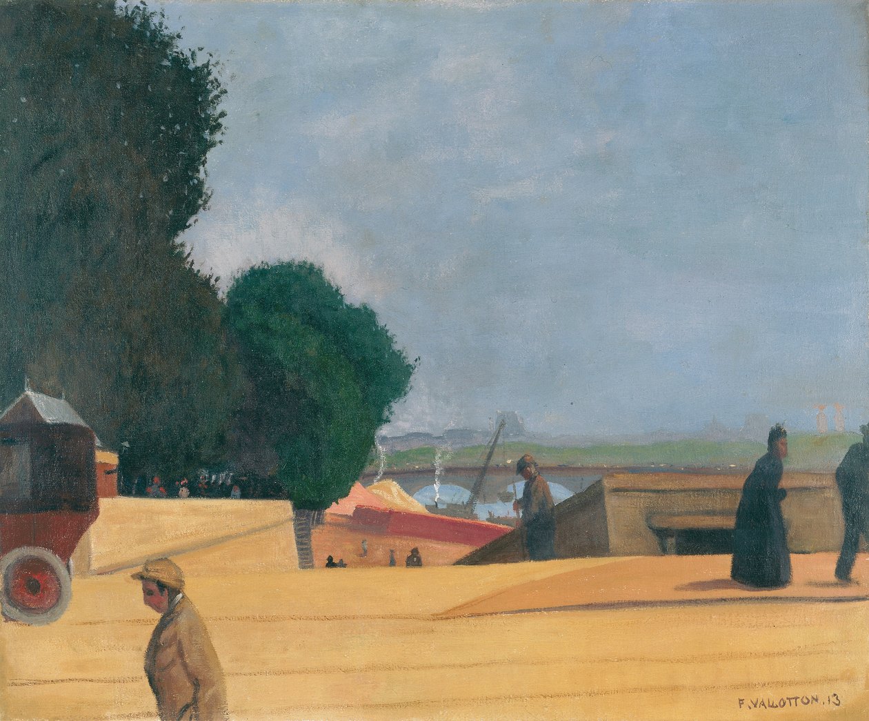 Entry to Pont de l"Alma, 1913 alkotó: Felix Edouard Vallotton
