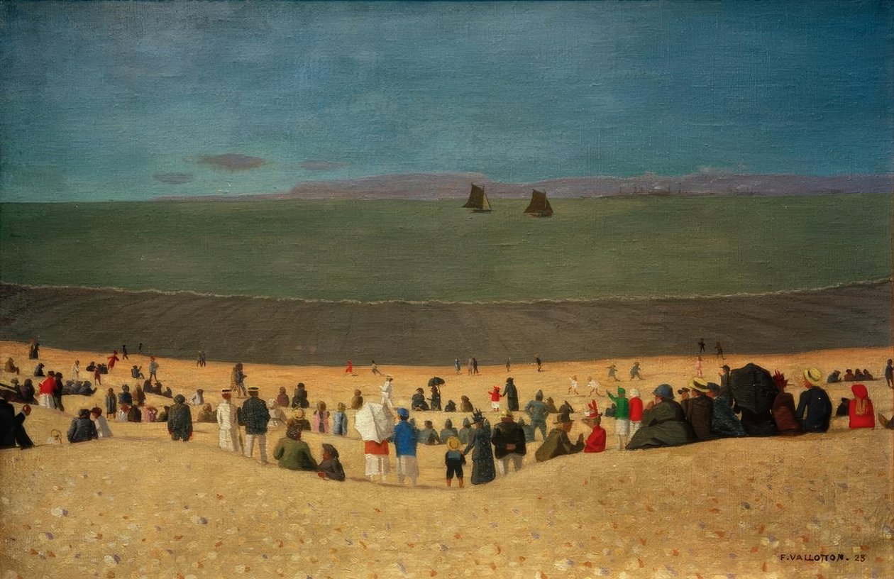Honfleur strandja alkotó: Felix Edouard Vallotton
