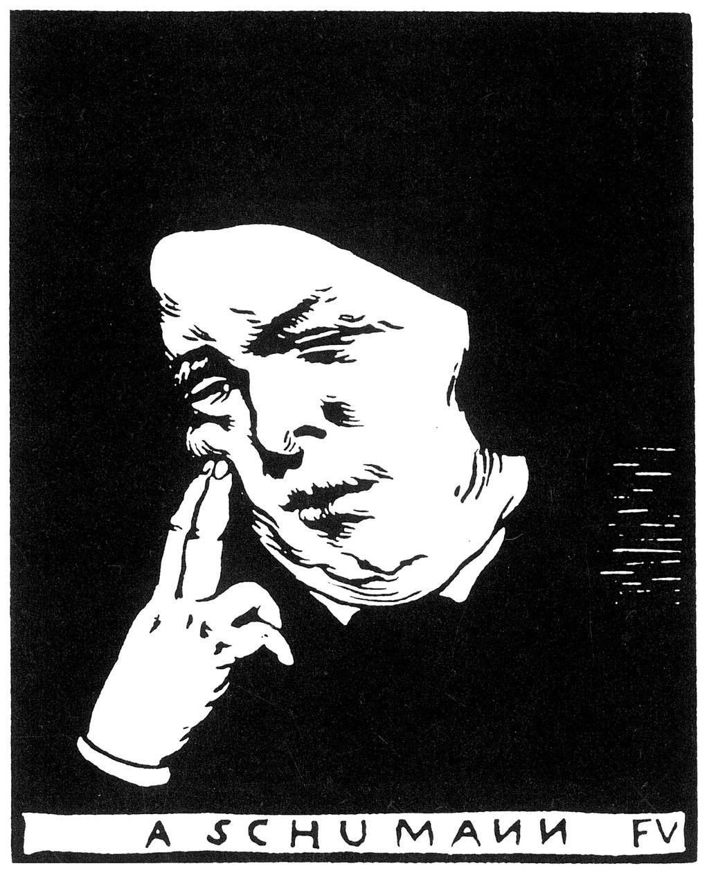 Robert Schumann 1810-1856, 1893. alkotó: Felix Edouard Vallotton