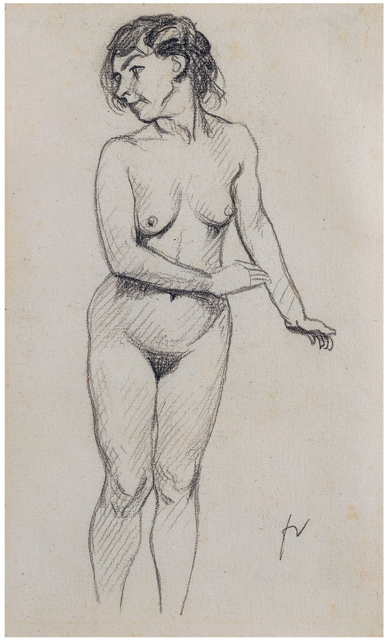 Meztelenül állva alkotó: Felix Edouard Vallotton
