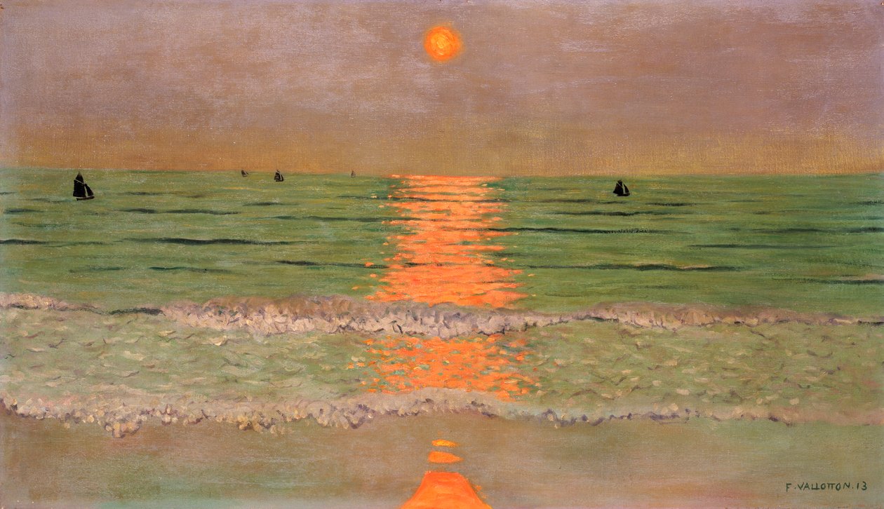 Naplemente, 1913 alkotó: Felix Edouard Vallotton