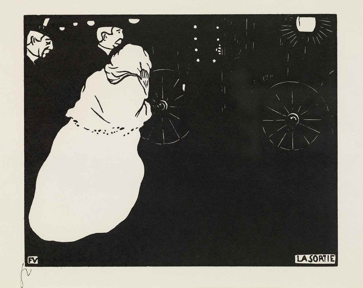 Az indulás, 1895 alkotó: Felix Edouard Vallotton