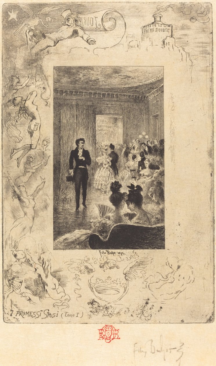 I Promessi Sposi A jegyes, 18791880. alkotó: Felix Hilaire Buhot
