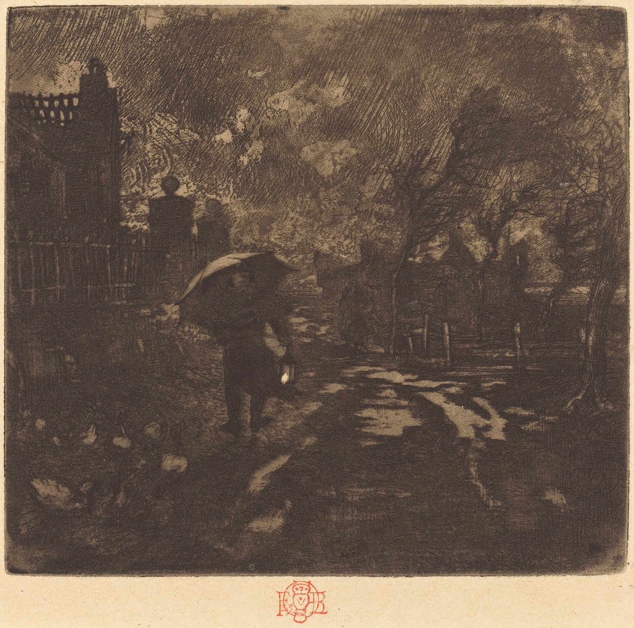 Az Angelus c. 1876. alkotó: Felix Hilaire Buhot