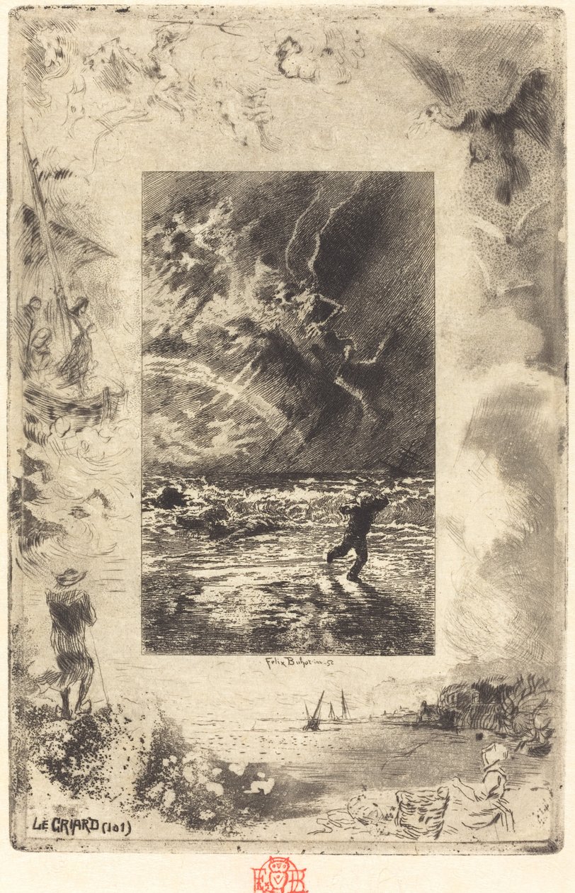 Le Criard The Srieker, 18791880. alkotó: Felix Hilaire Buhot