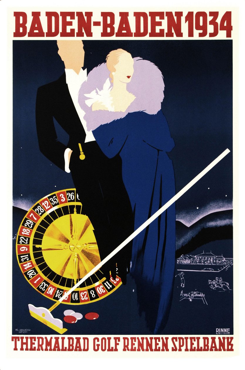 Baden Baden 1934, 1934. alkotó: Felix Rinne