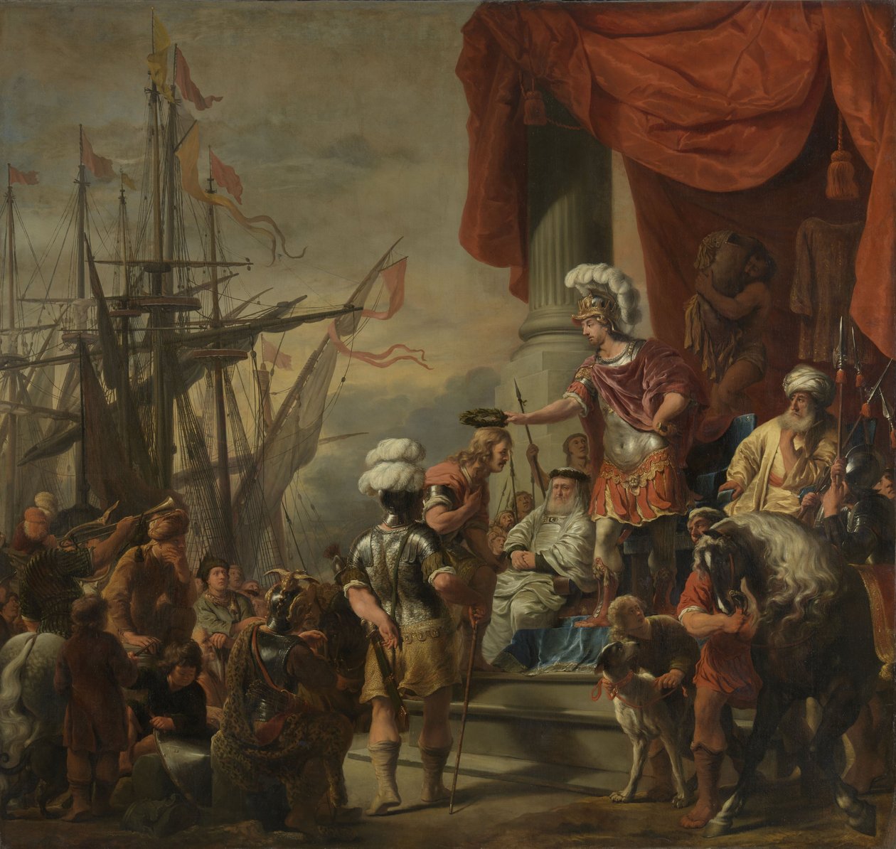 Aeneas a Latinus udvarában, 1661 körül - 1664 körül alkotó: Ferdinand Bol