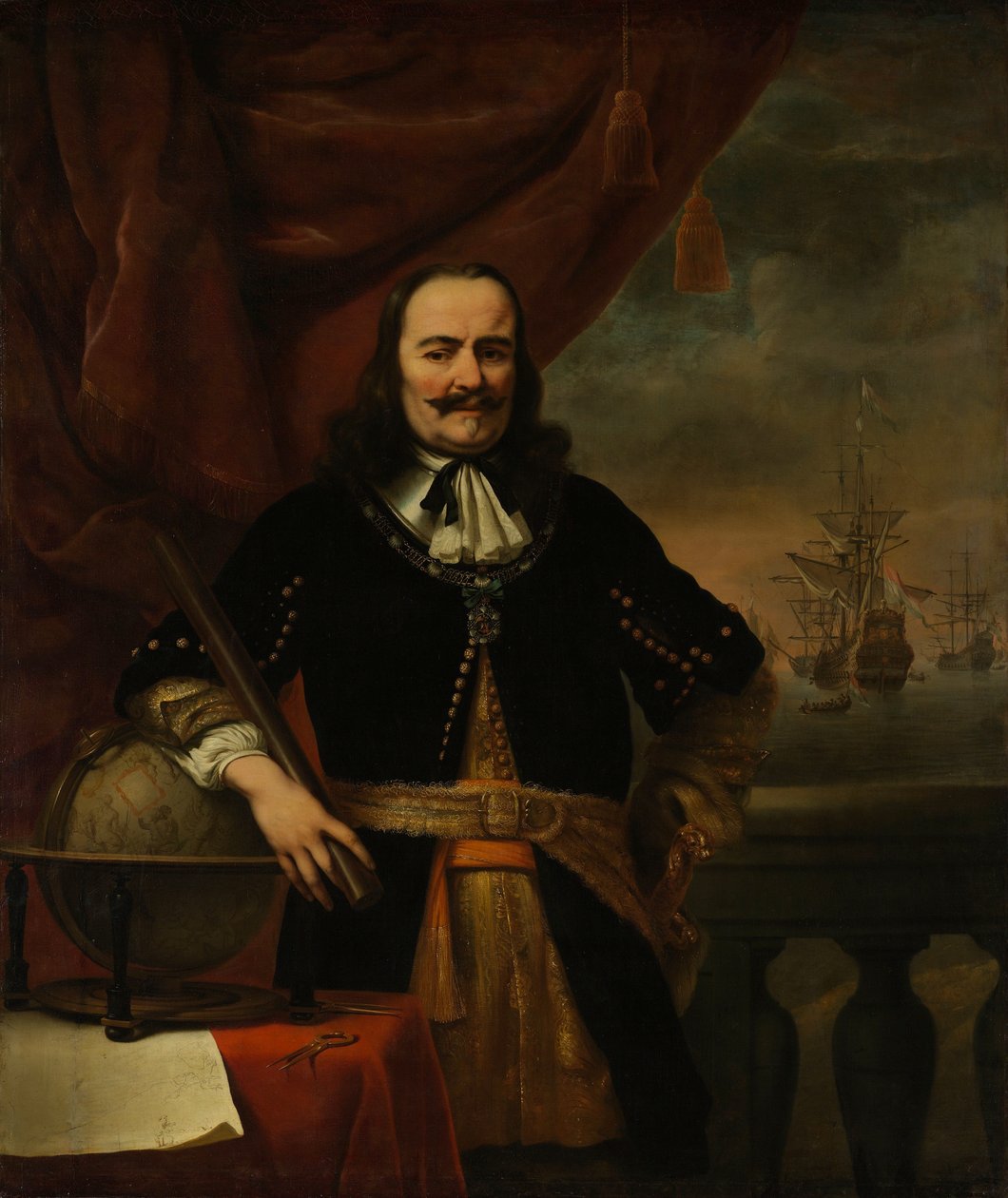 Michiel de Ruyter portréja alkotó: Ferdinand Bol