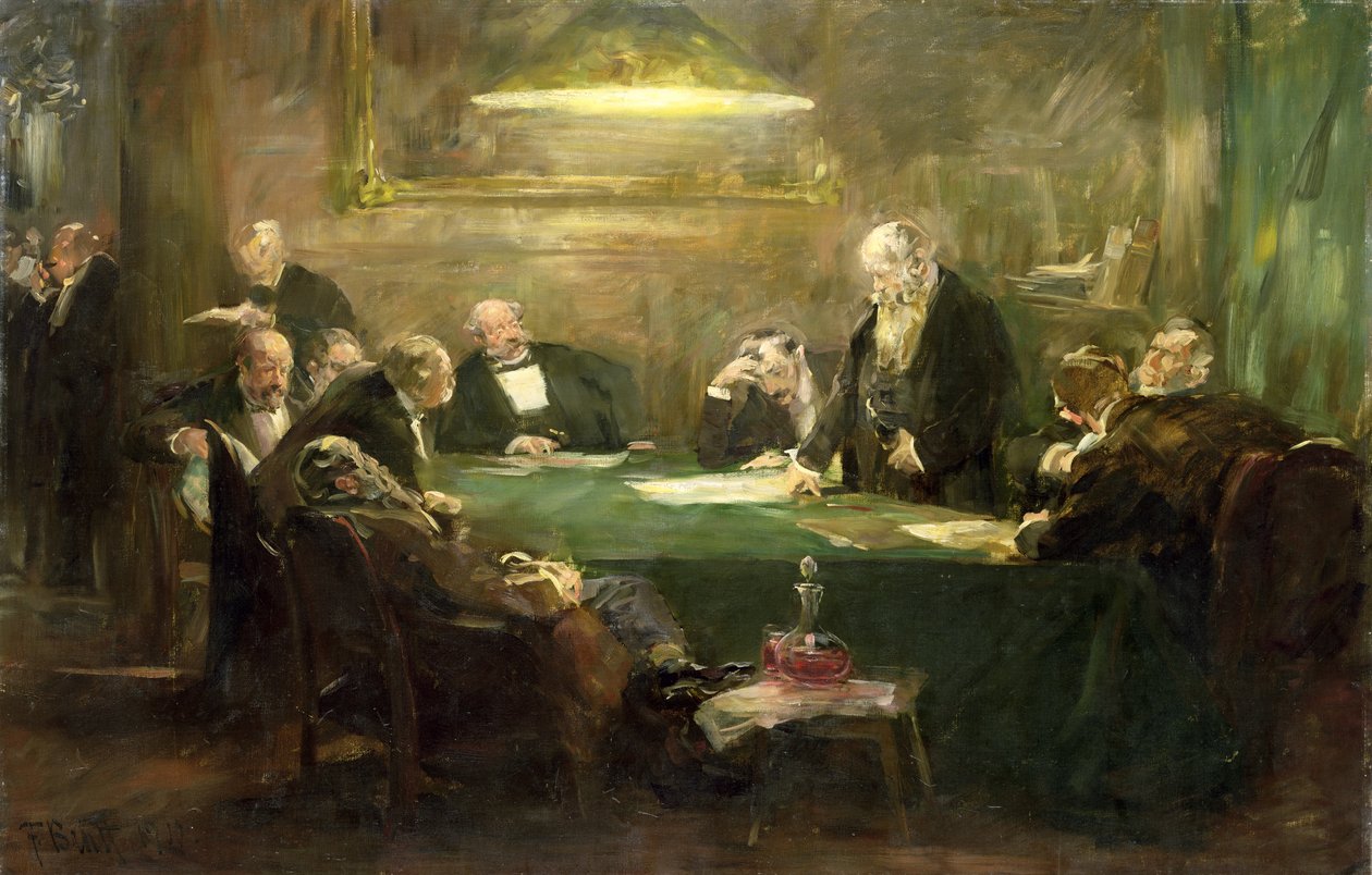 Igazgatósági ülés, 1900 alkotó: Ferdinand Brutt