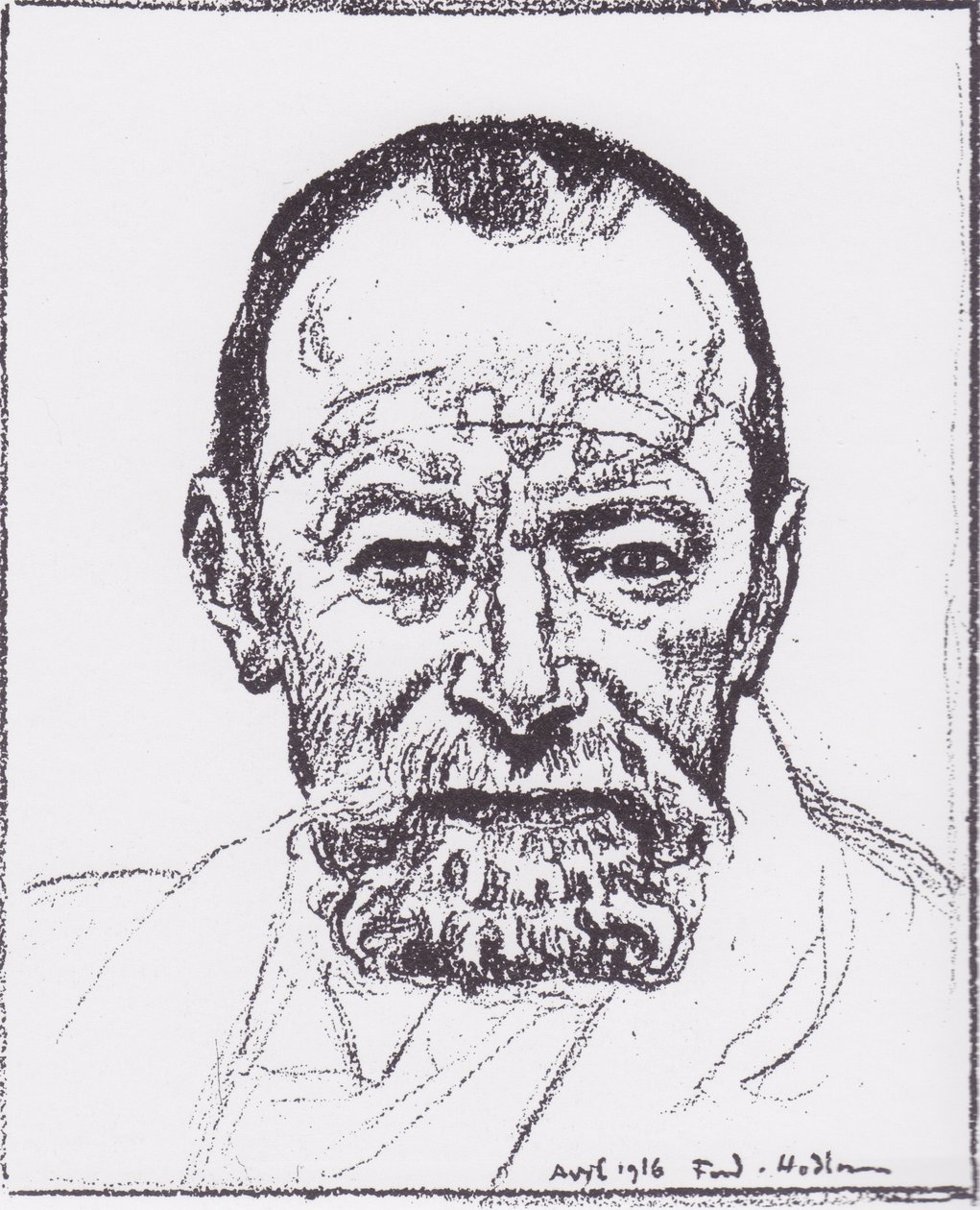 Önarcképek. alkotó: Ferdinand Hodler